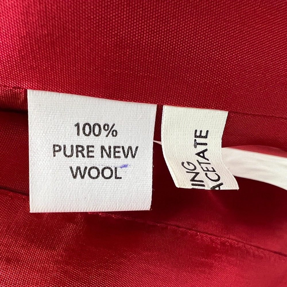 Avoca Collection VTG Red Wool Blazer Jacket Classic Ireland Holiday Old‎ Money - Picture 10 of 16